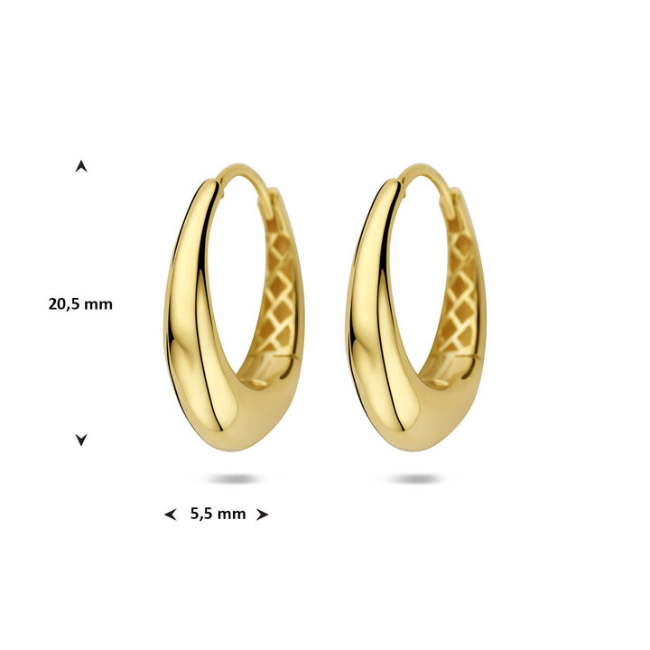 14k Geelgouden oorringen dames