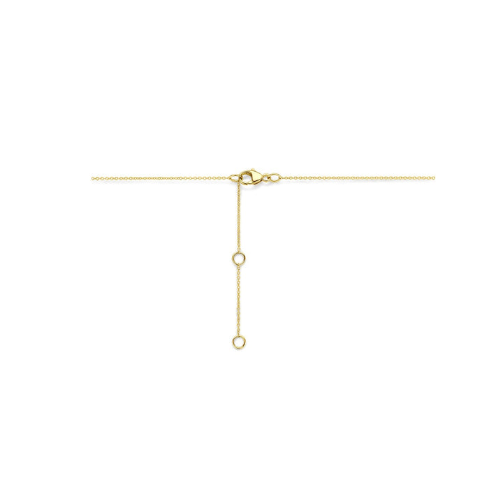14k Geelgouden collier met lab grown diamant