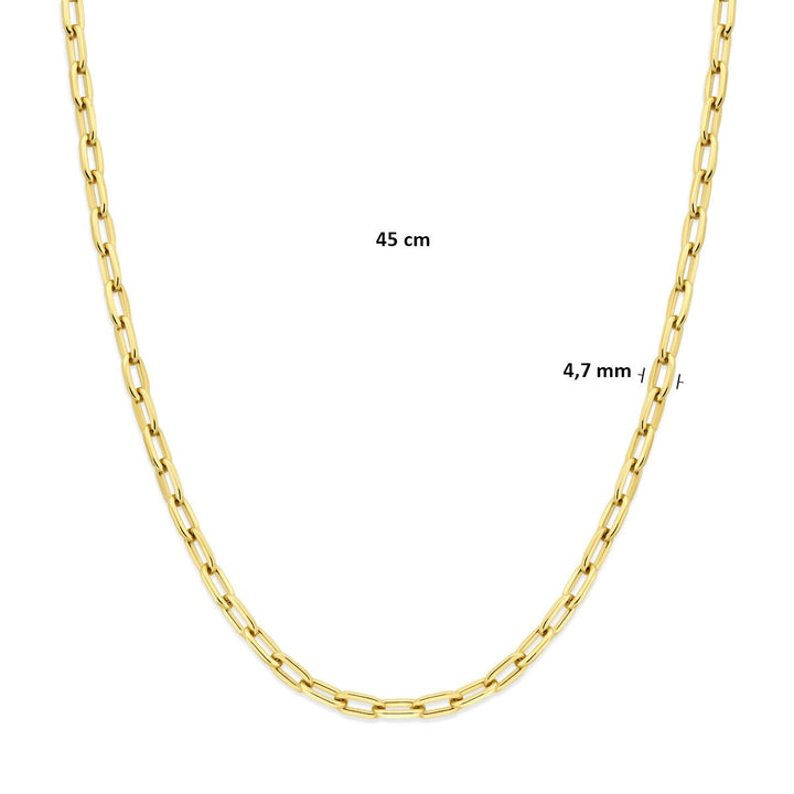 Gouden dames ketting – 14k anker schakel 4,7 mm