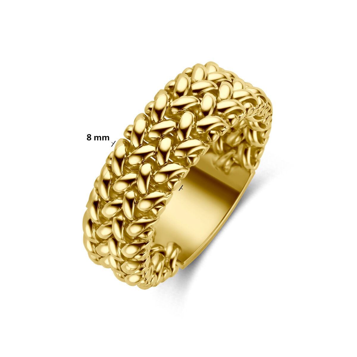 14k geelgouden dames ring