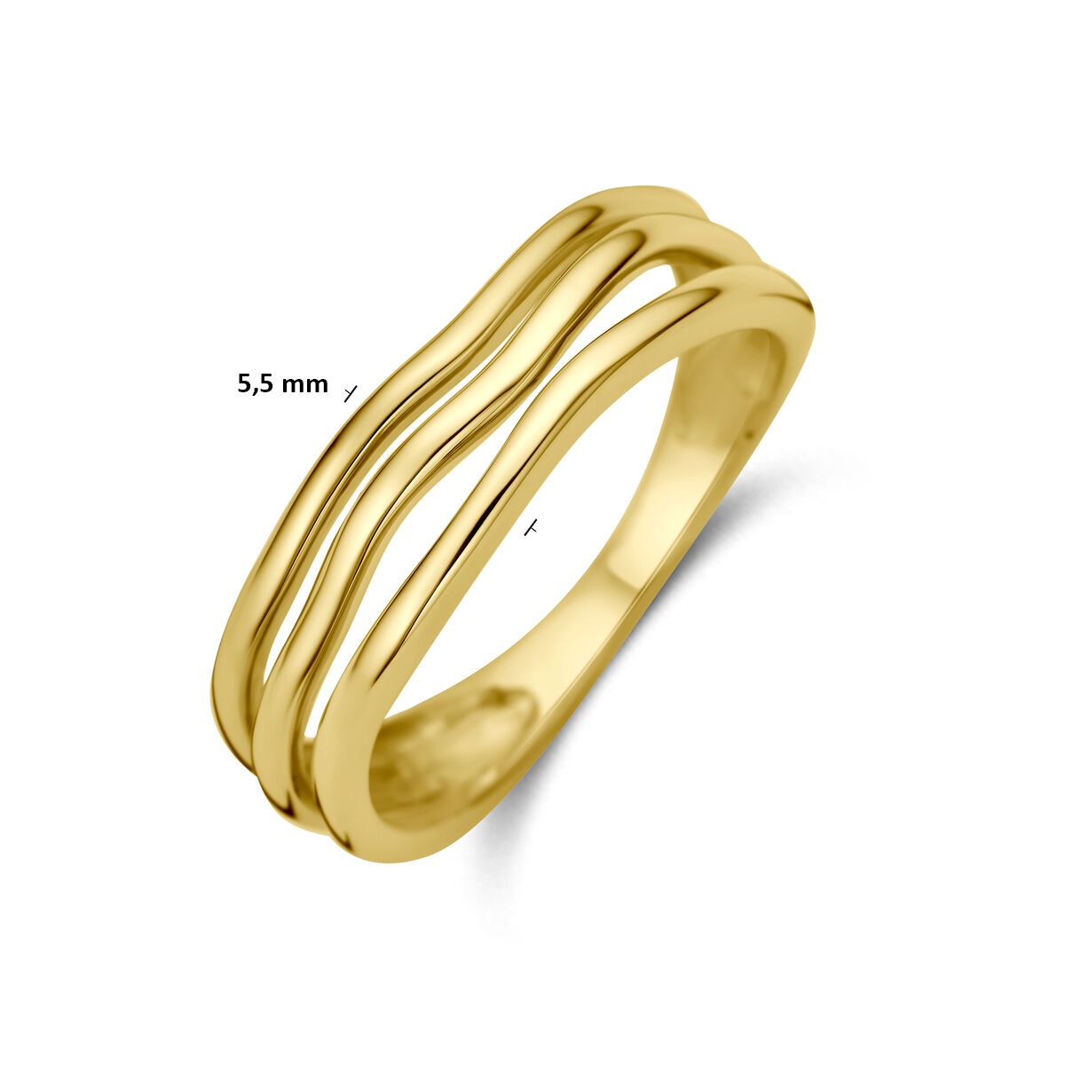 14k Geelgouden Ring 5,5 mm Dames
