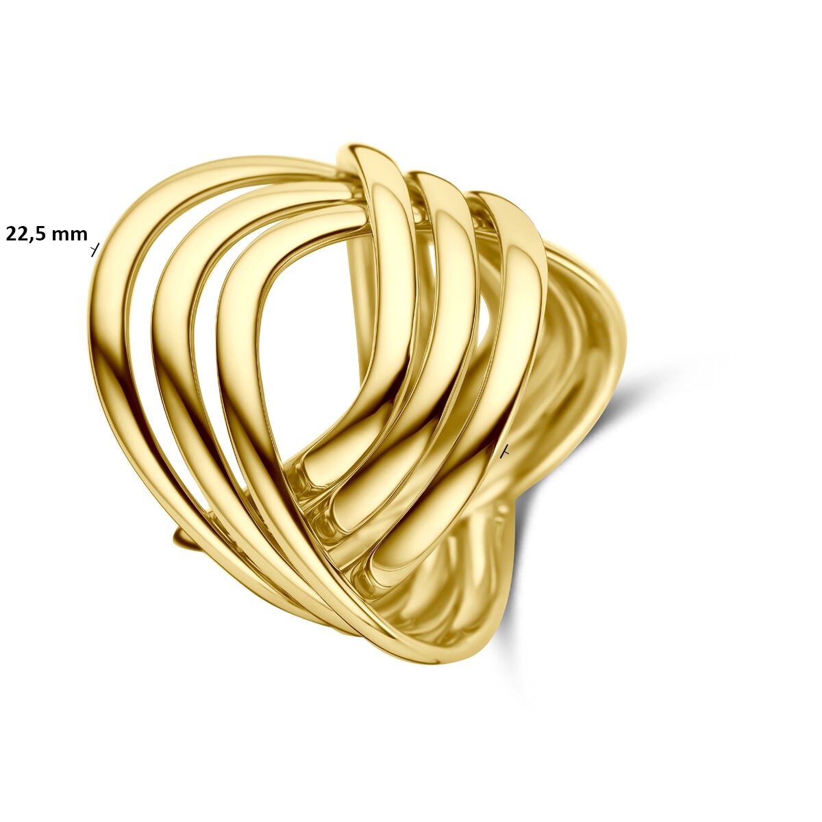 14k geelgouden dames ring