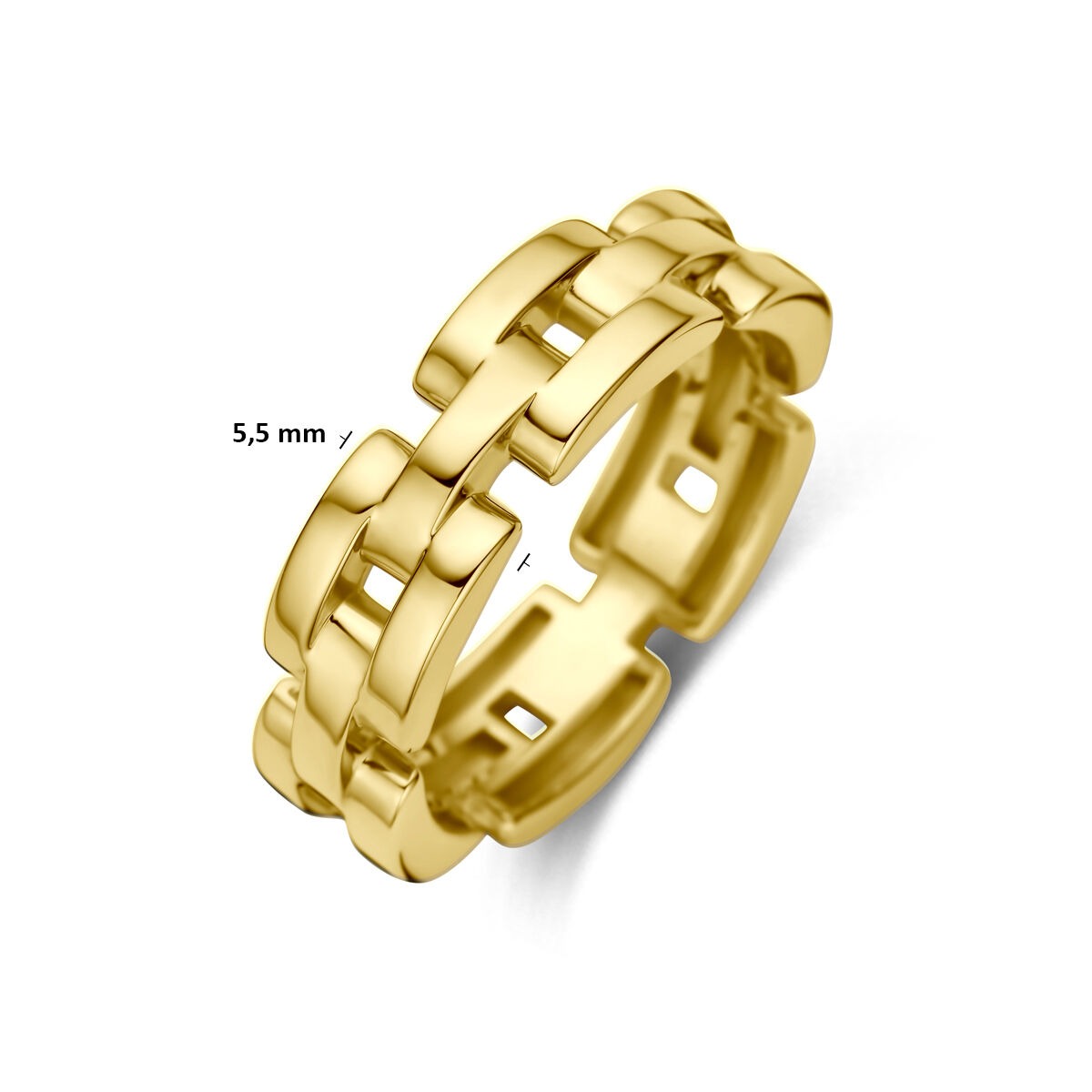 14k geelgouden dames ring