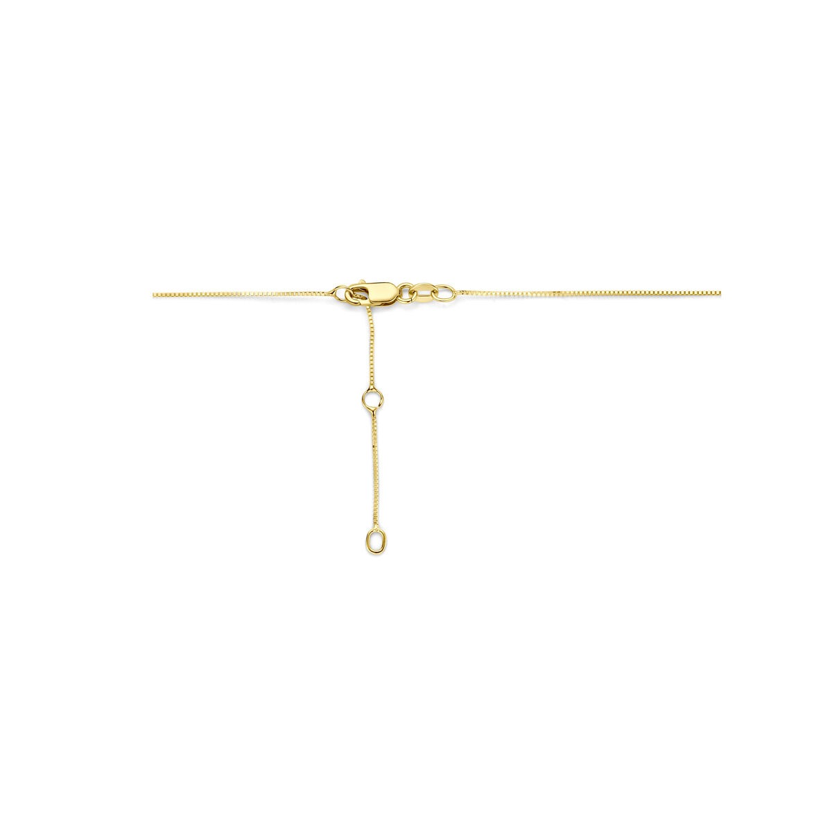 14k geelgouden collier met lab grown diamant