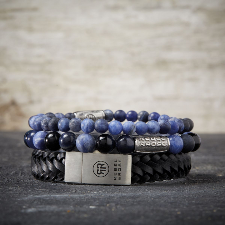 Matt Midnight - 6mm - Kralen Heren Armband