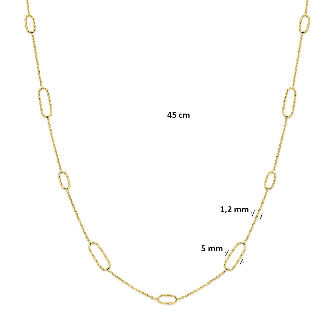 Gouden ketting zonder hanger – 14k geelgoud