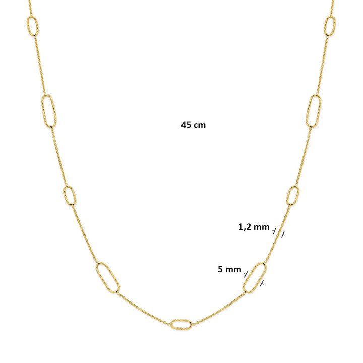 Gouden ketting zonder hanger – 14k geelgoud