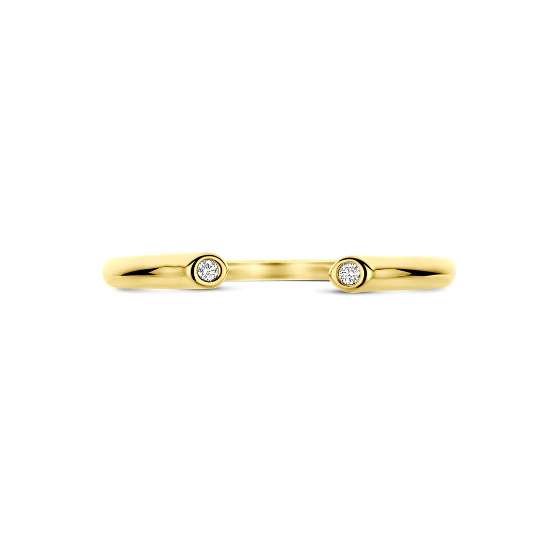 Gouden ring met diamant – 14k
