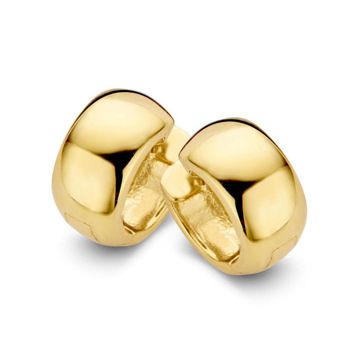 Geelgouden Brede Oorringen – 14 Karaat, 7 mm Breed