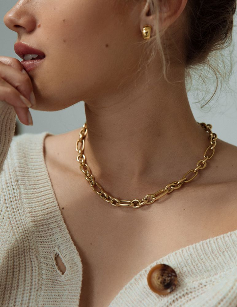 Geelgouden Brede Oorringen – 14 Karaat, 7 mm Breed