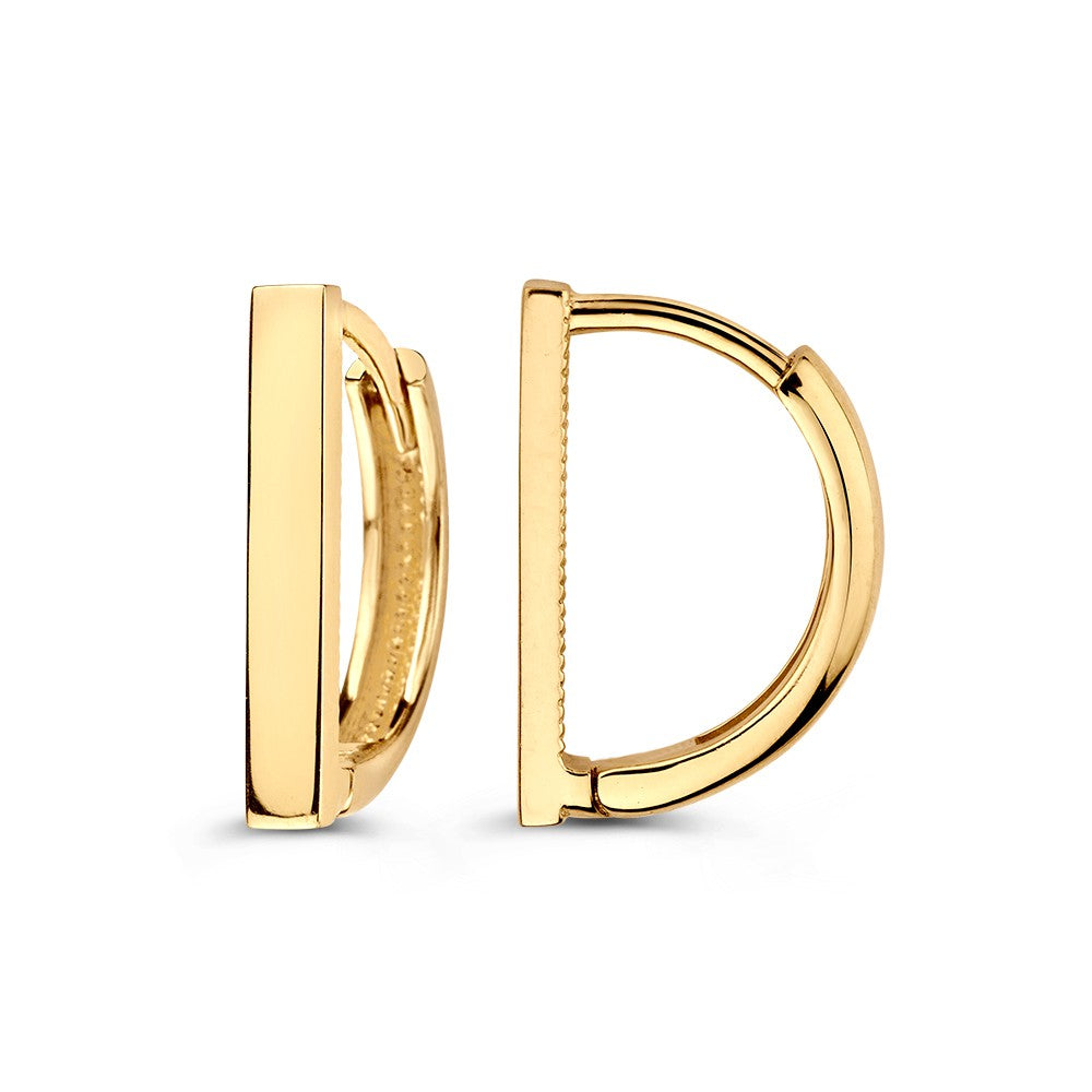 Geelgouden Oorringen met Speels Design – Tijdloze Elegantie