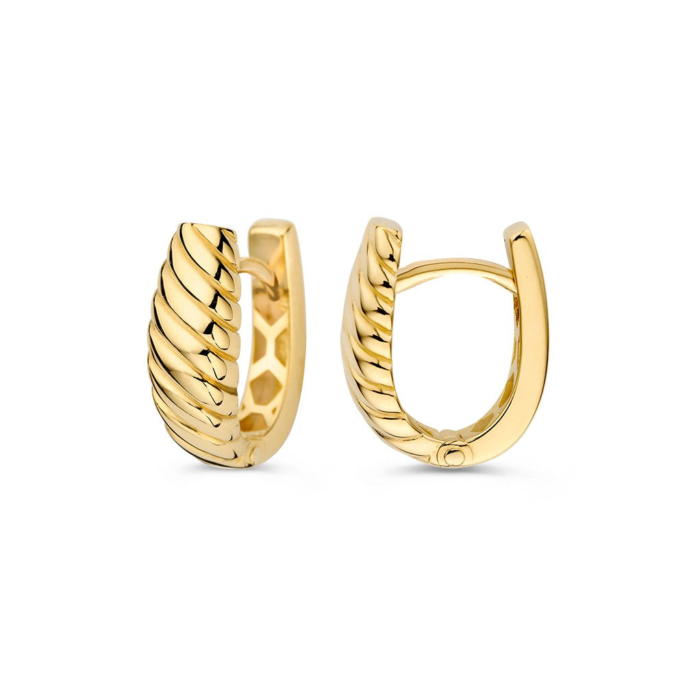 Oorringen geelgoud