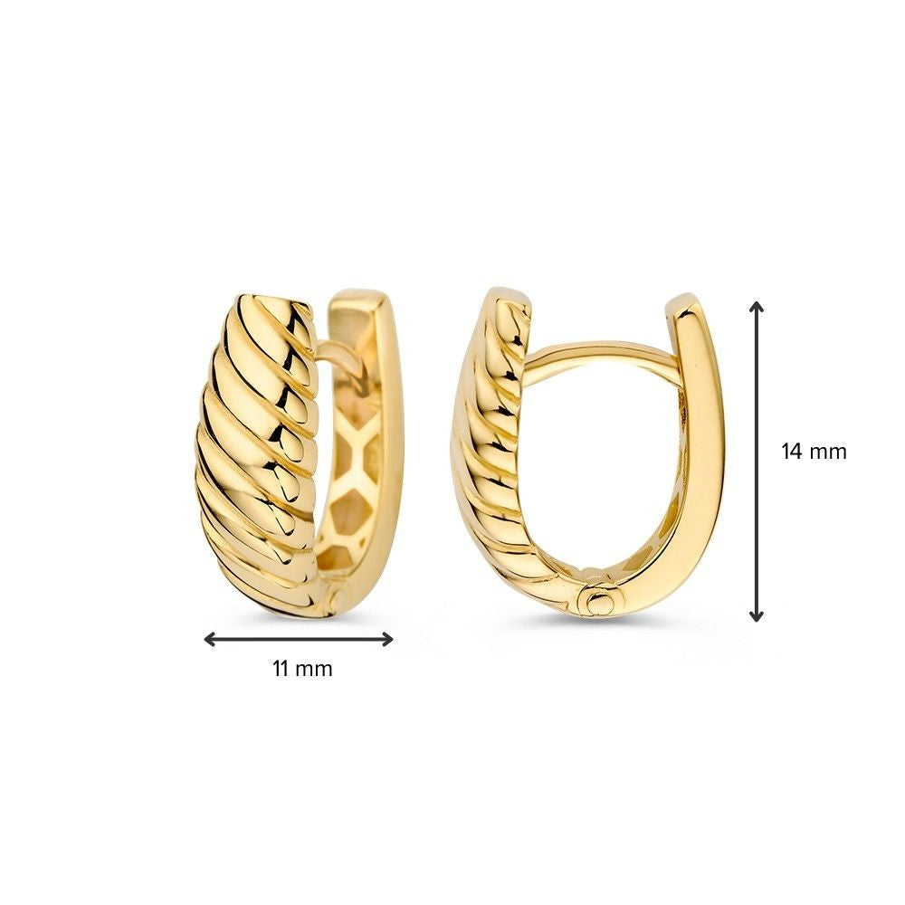 Oorringen geelgoud