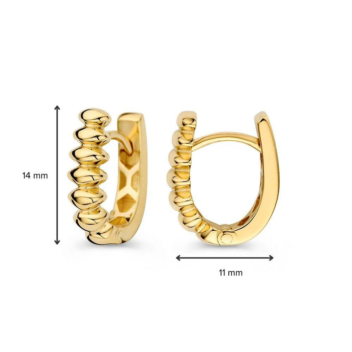 Oorringen geelgoud