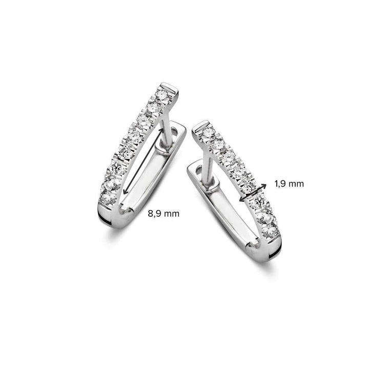 Oorringen Millie 0,20 crt. witgoud