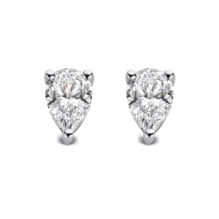 Oorstekers Ava 1,00 crt. witgoud