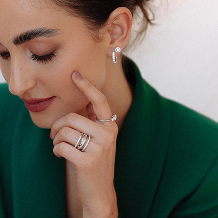 Oorstekers Emma 0,30 crt. witgoud