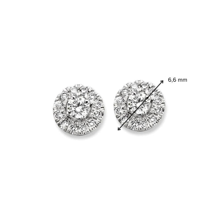 Oorstekers Emma 0,30 crt. witgoud