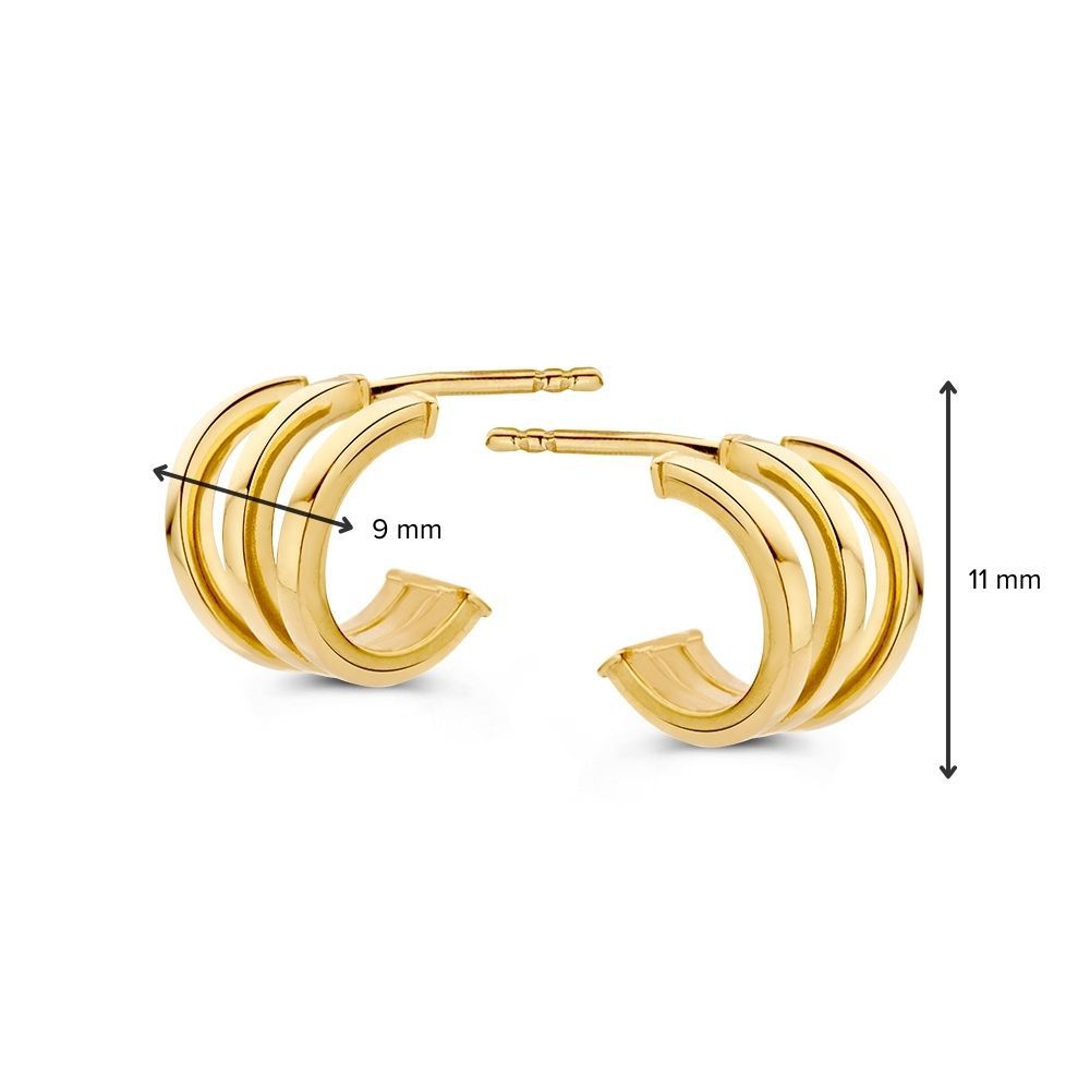 Oorstekers geelgoud