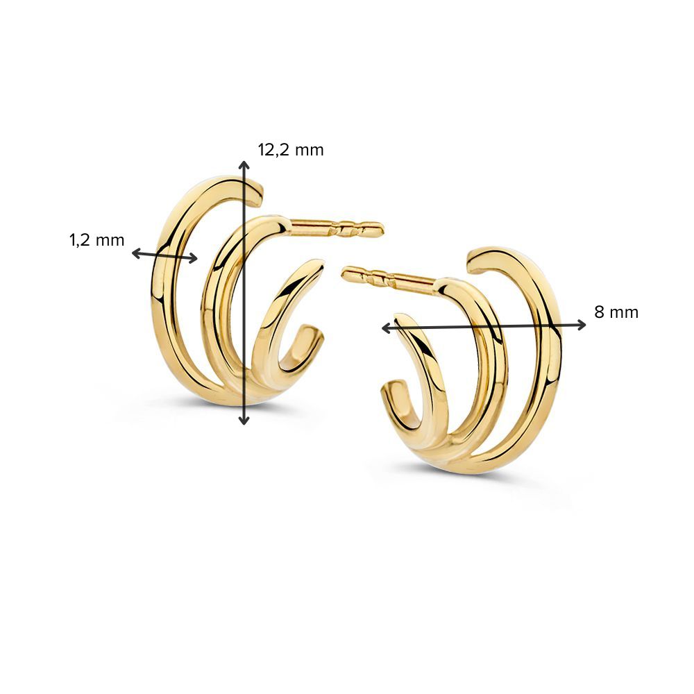 Oorstekers geelgoud