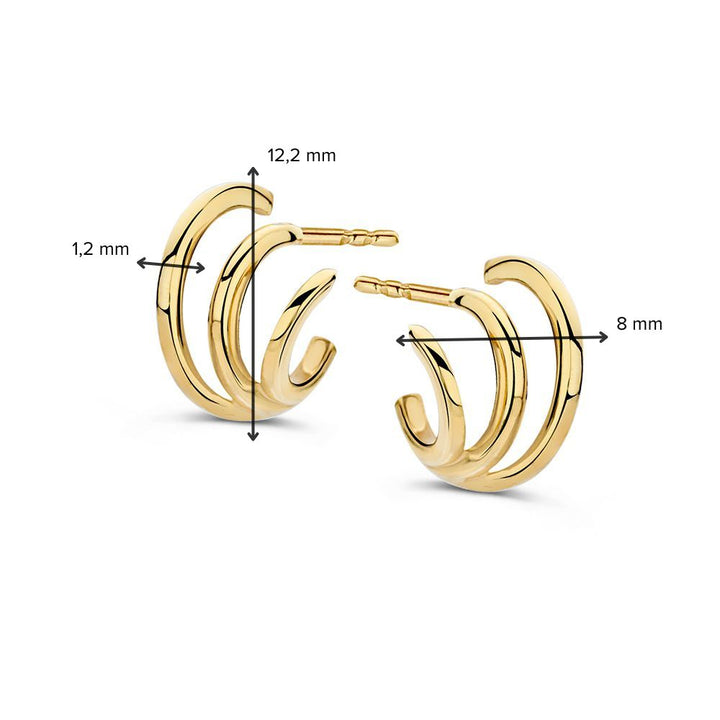 Oorstekers geelgoud