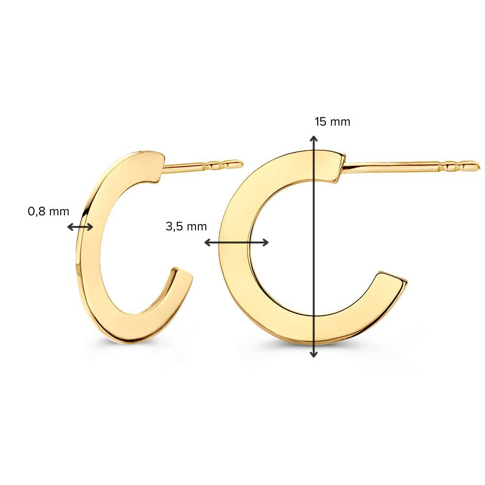 Oorstekers geelgoud