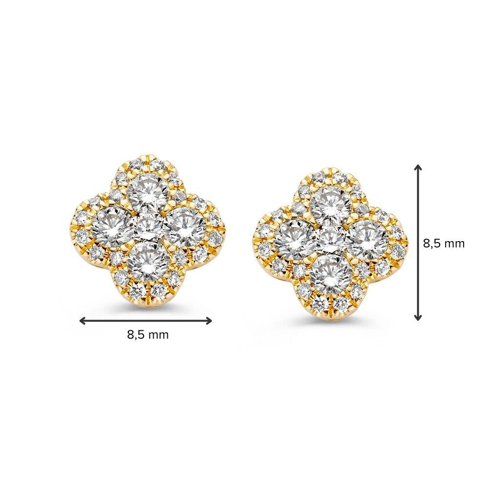 Geel Gouden Ring met 0,70 crt Diamant – Elegante 14 Karaat Gouden Ring voor Dames