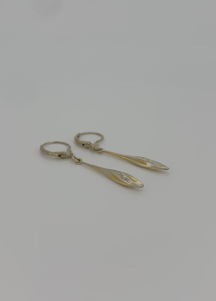 vintage gouden oorbellen 14k 1.8gr