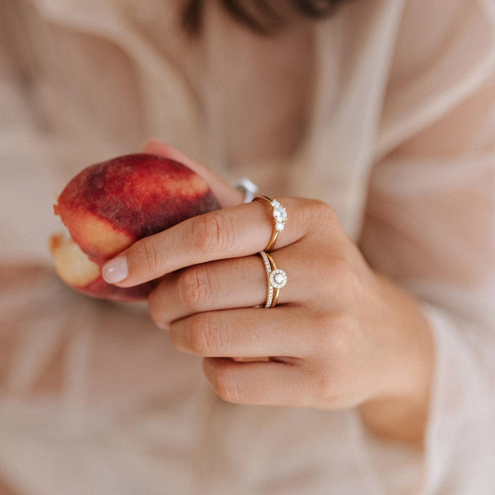 Ring Alix 0,75 crt. witgoud