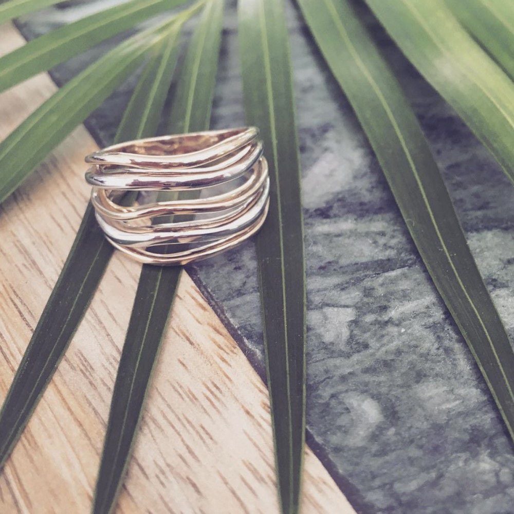 14 Karaat Gouden Ring voor Dames – Geel/Wit Goud – Van der Kooij – Gratis Verzending