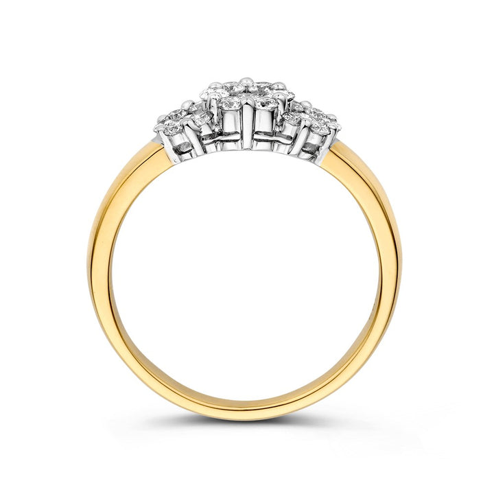 Ring bicolor briljant 0.52 crt.