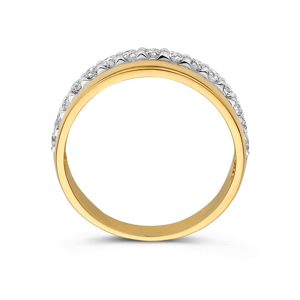 Ring bicolor briljant 0.58 crt.