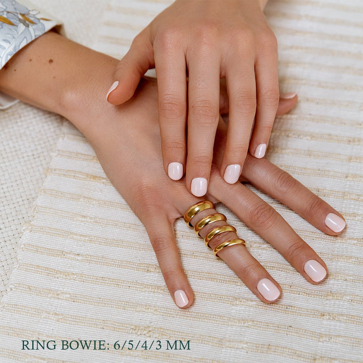 Ring Bowie 3mm witgoud
