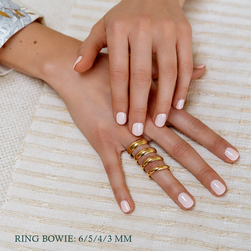 Ring Bowie 6mm geelgoud