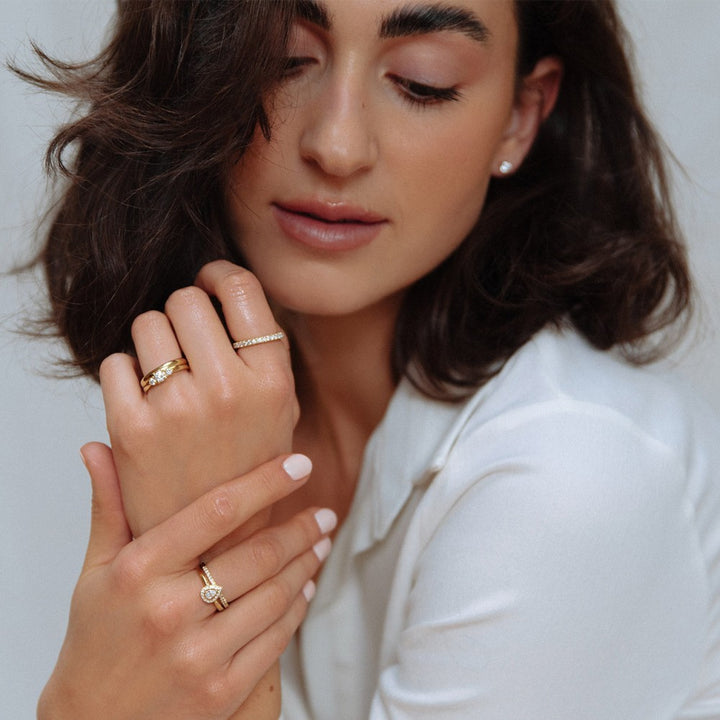 Ring Elin 0,30 crt. witgoud