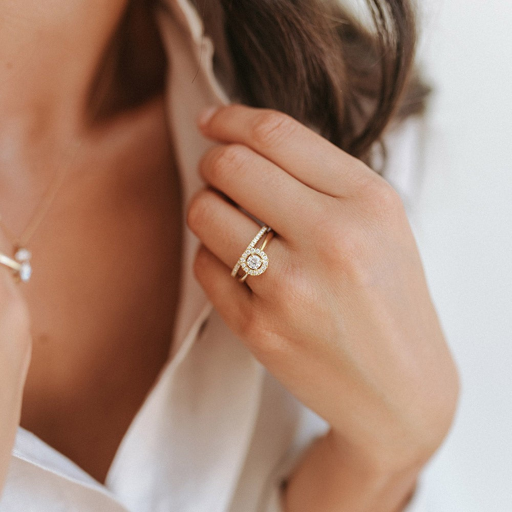 Ring Emma 0,50 crt. witgoud