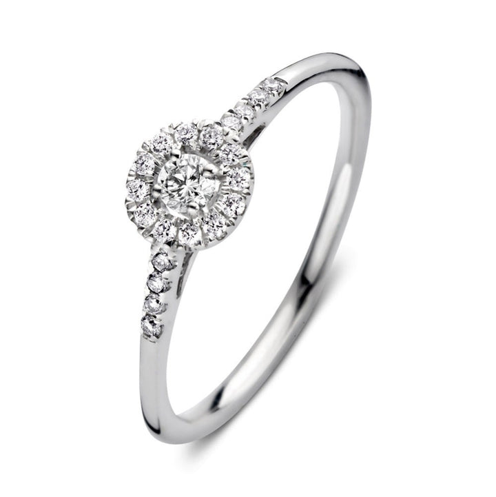 Ring Emma royal 0,20 crt. witgoud