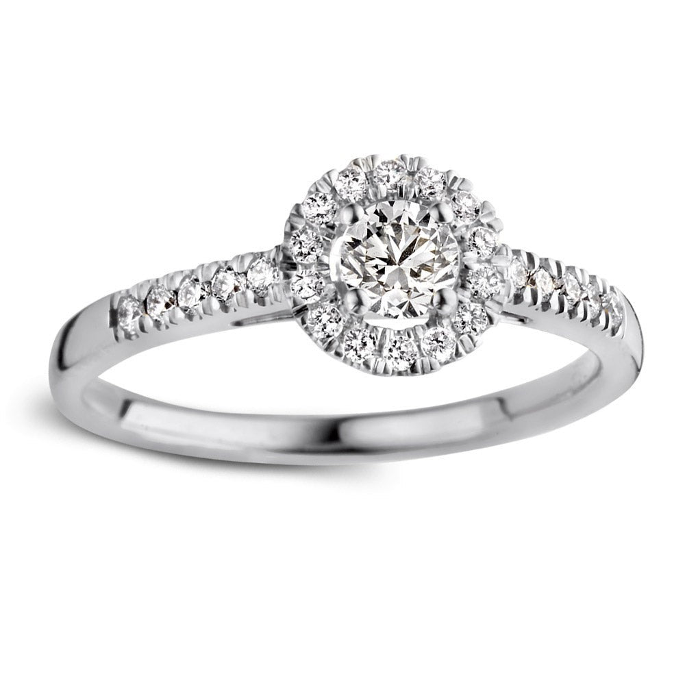 Ring Emma royal 0,50 crt. witgoud