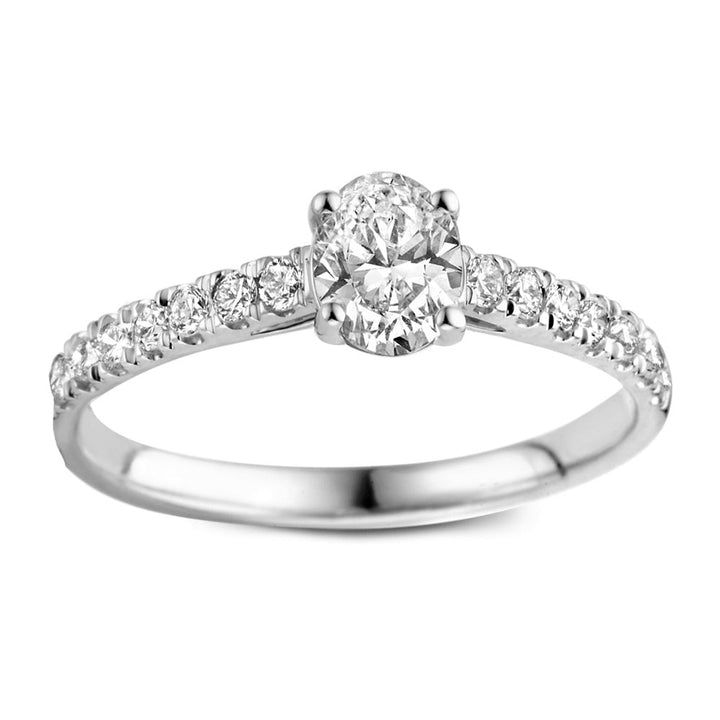 Ring Franky Royal 0,75 crt. witgoud