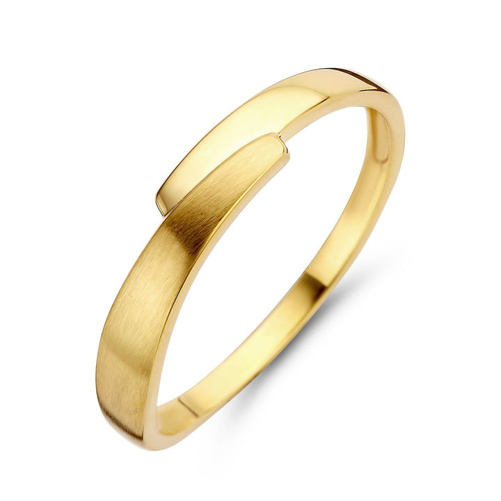 Verfijnde Geelgouden Ring - Elegant en Subtiel Design