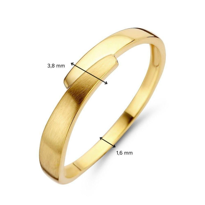 Verfijnde Geelgouden Ring - Elegant en Subtiel Design