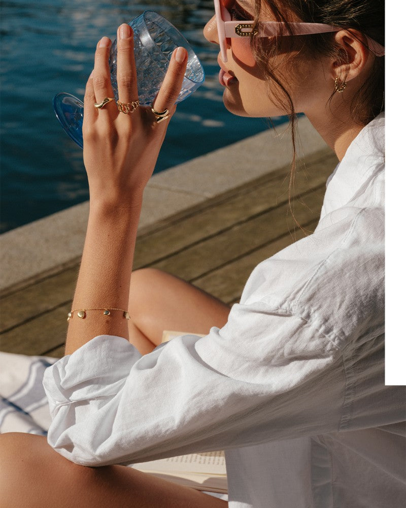 Speelse Geelgouden Ring met Open Design – 14kt Geelgoud, 12 mm Breed, 2.7 Gram