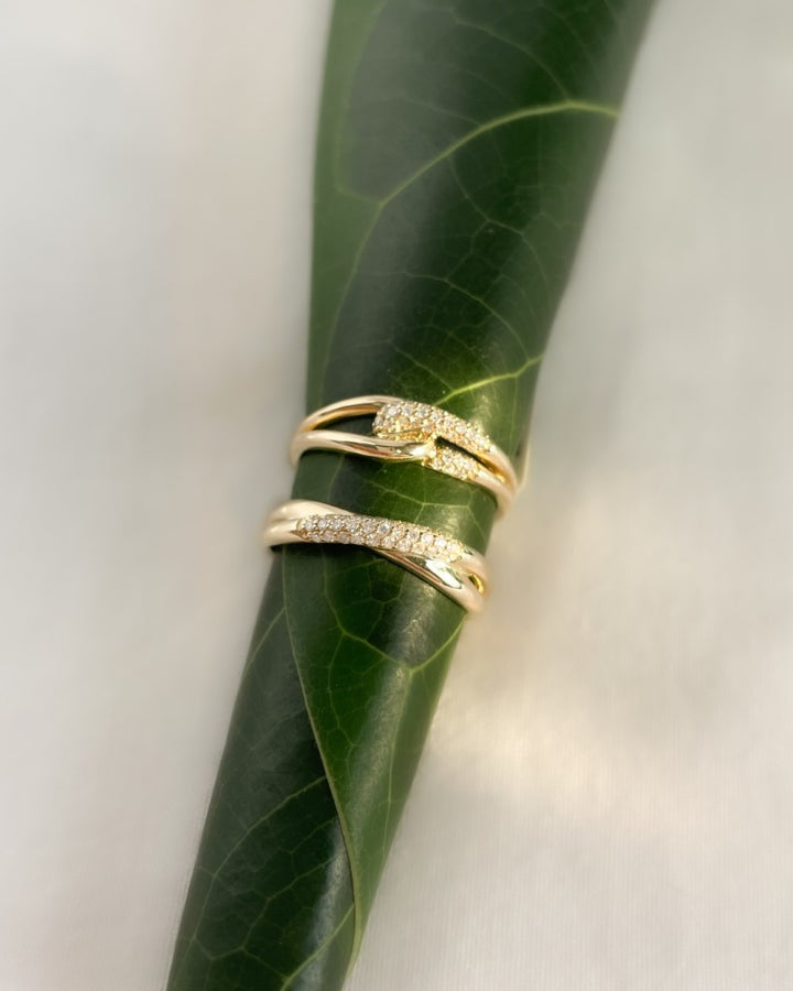 Ring geelgoud briljant 0.15 crt.