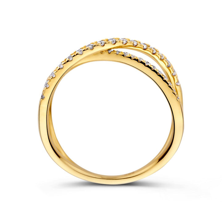 Ring geelgoud briljant 0.30 crt.