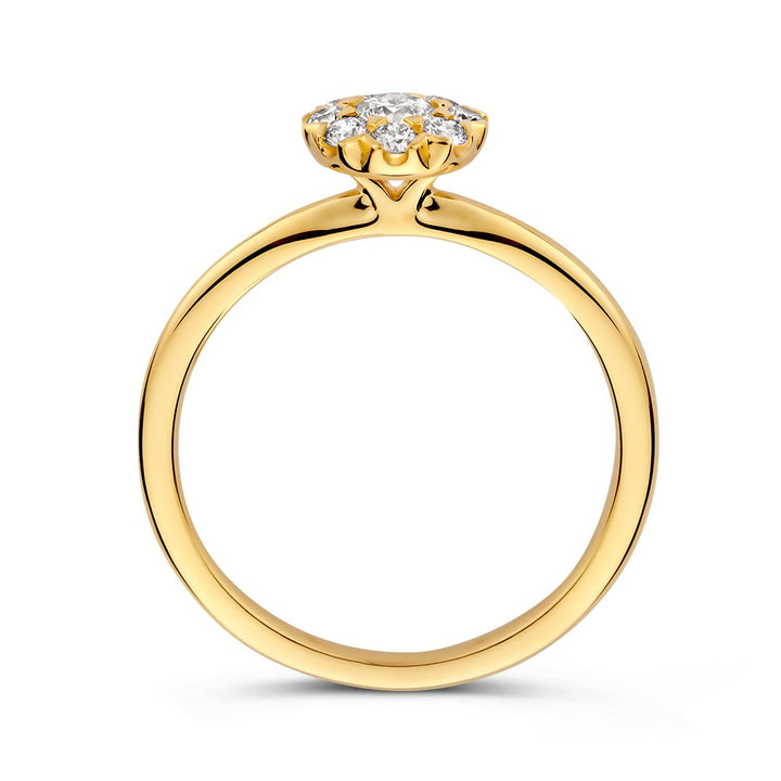 Ring geelgoud briljant 0.41 crt.