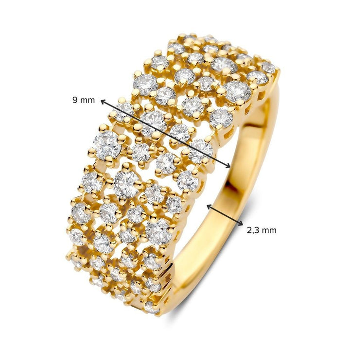 Ring geelgoud briljant 0.92 crt.