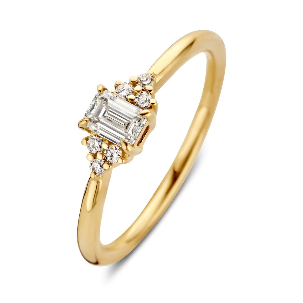 Ring Ines 0,41 crt. geelgoud
