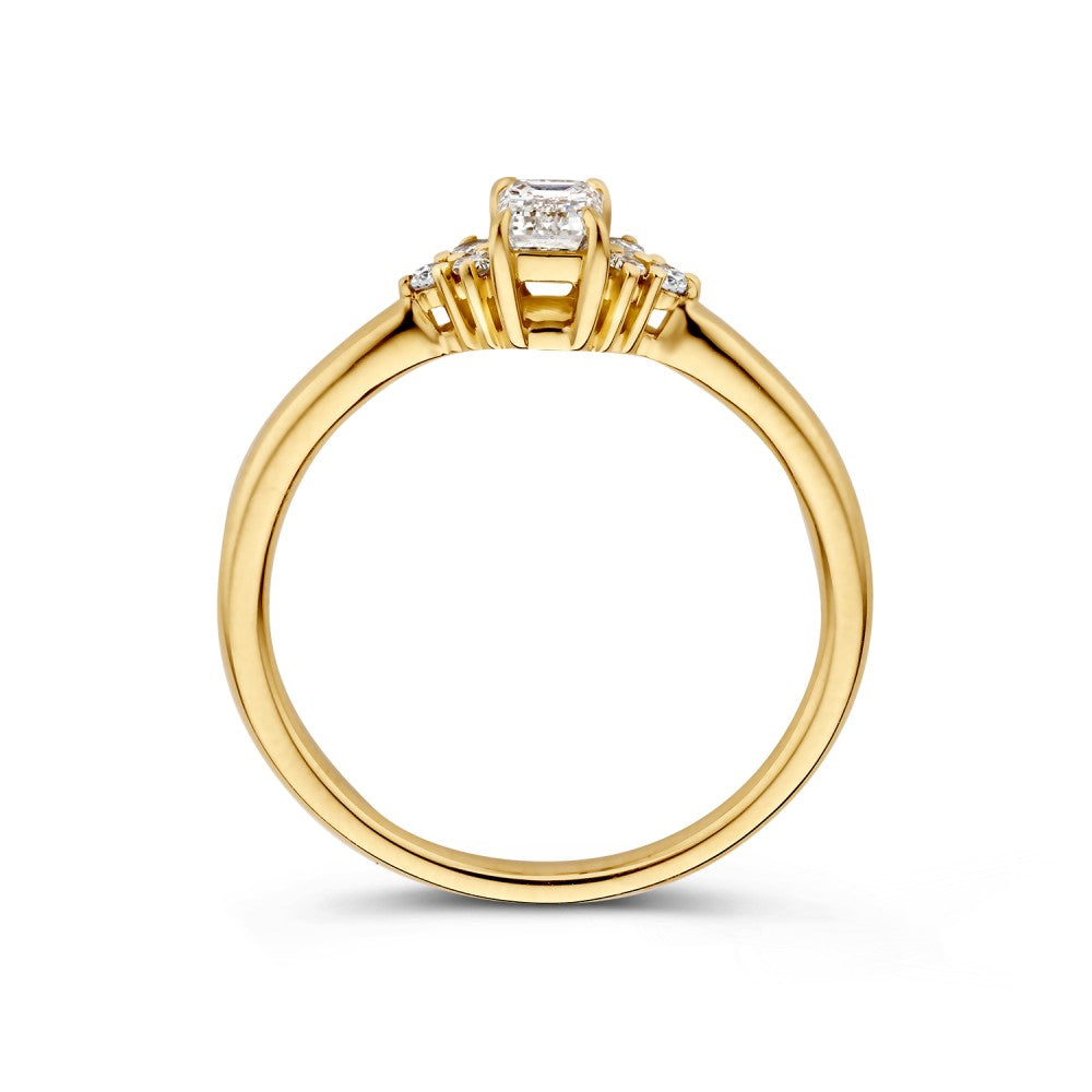 Ring Ines 0,41 crt. geelgoud