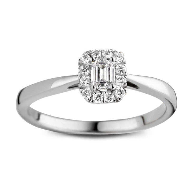 Ring Ivy 0,30 crt. witgoud