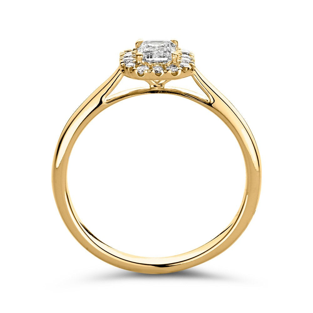 Ring Ivy 0,66 crt. geelgoud